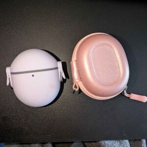 Google Earbuds with Pink Case